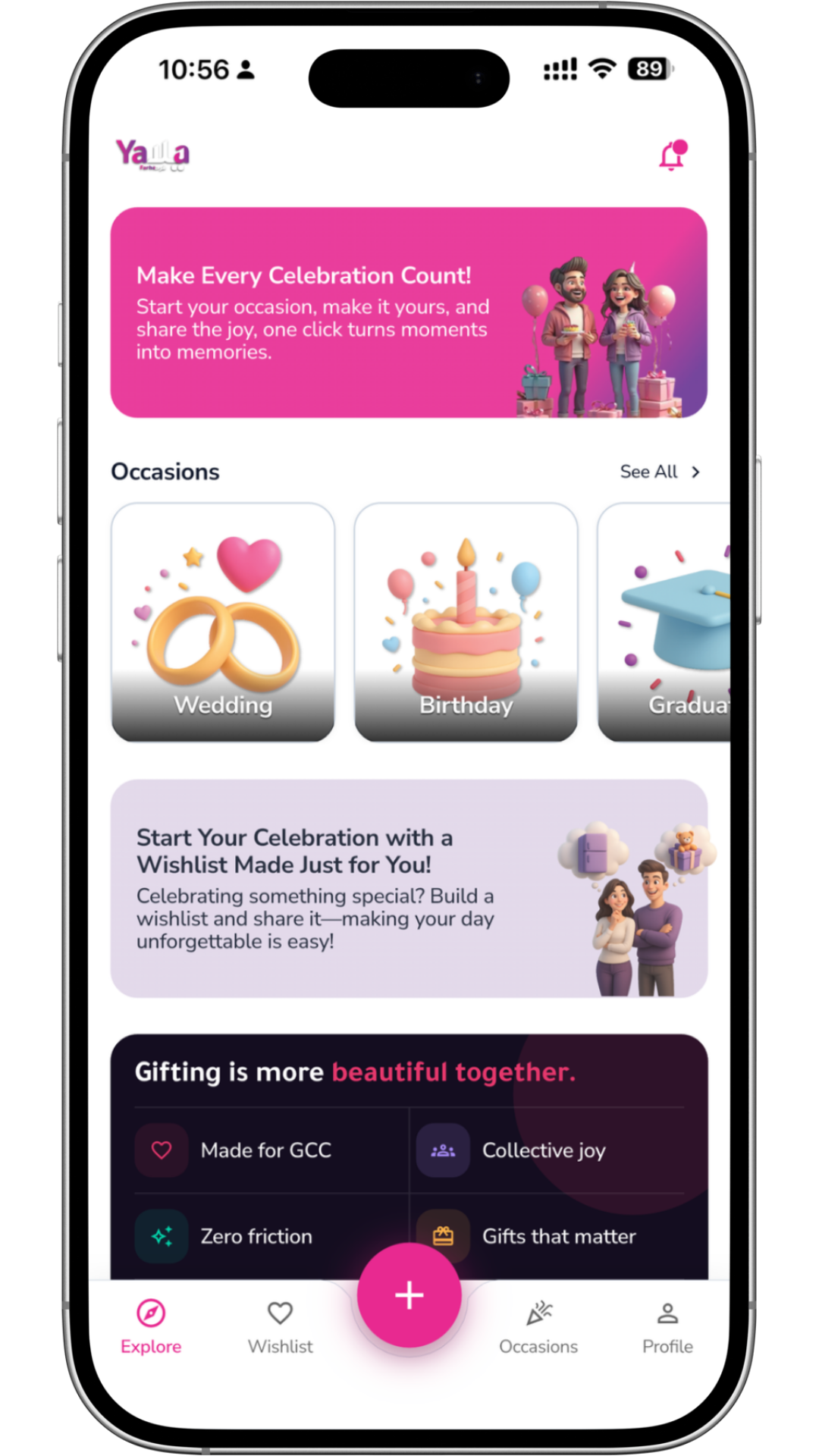 Yalla Farha app mockup
